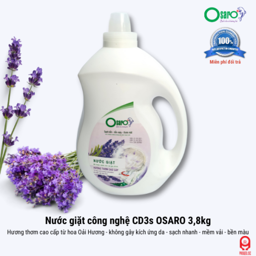 Nước giặt xả an toàn OSARO 3.8kg