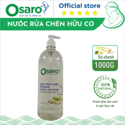 Nước rửa chén hữu cơ OSARO 1000G sả chanh